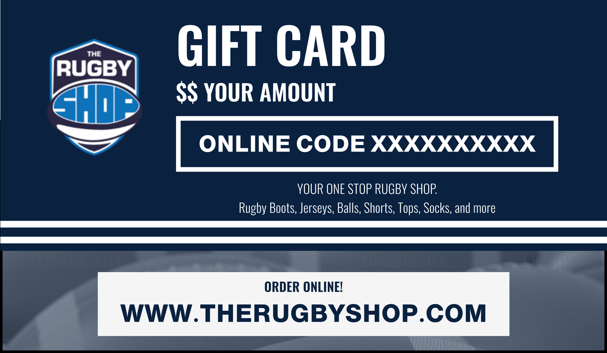 The Rugby Shop Gift Card - TheRugbyShop.com