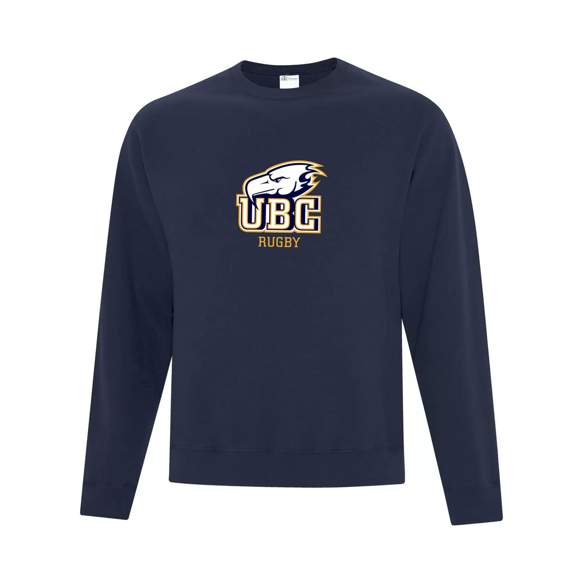 UBC Thunderbirds Everyday Fleece Crewneck Sweatshirt -Adult Unisex - Navy