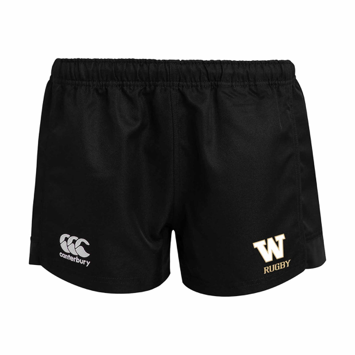 UW Women&#39;s Huskies Rugby Club Canterbury AdvanTage Shorts- WOMEN&#39;S - Black - The Rugby Shop The Rugby Shop WOMEN&#39;S / Black / 6 TRS Distribution Canada Rugby Shorts UW Women&#39;s Huskies Rugby Club Canterbury AdvanTage Shorts- WOMEN&#39;S - Black