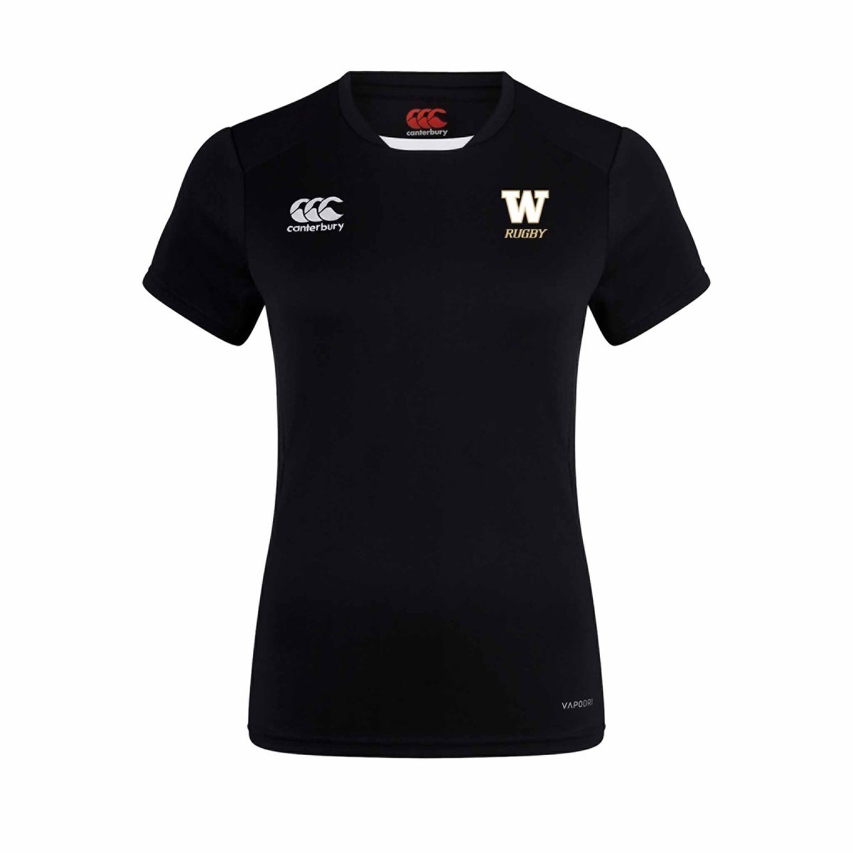 UW Women&#39;s Huskies Rugby Club Canterbury Club Dry T-Shirt - WOMENS - Black