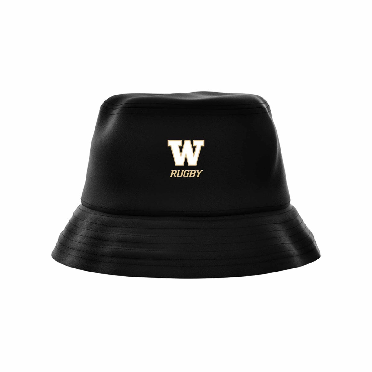 UW Women&#39;s Huskies Rugby Club Bucket Hat - Black - The Rugby Shop The Rugby Shop Unisex / Black / O/S XIX Brands Bucket Hat UW Women&#39;s Huskies Rugby Club Bucket Hat - Black