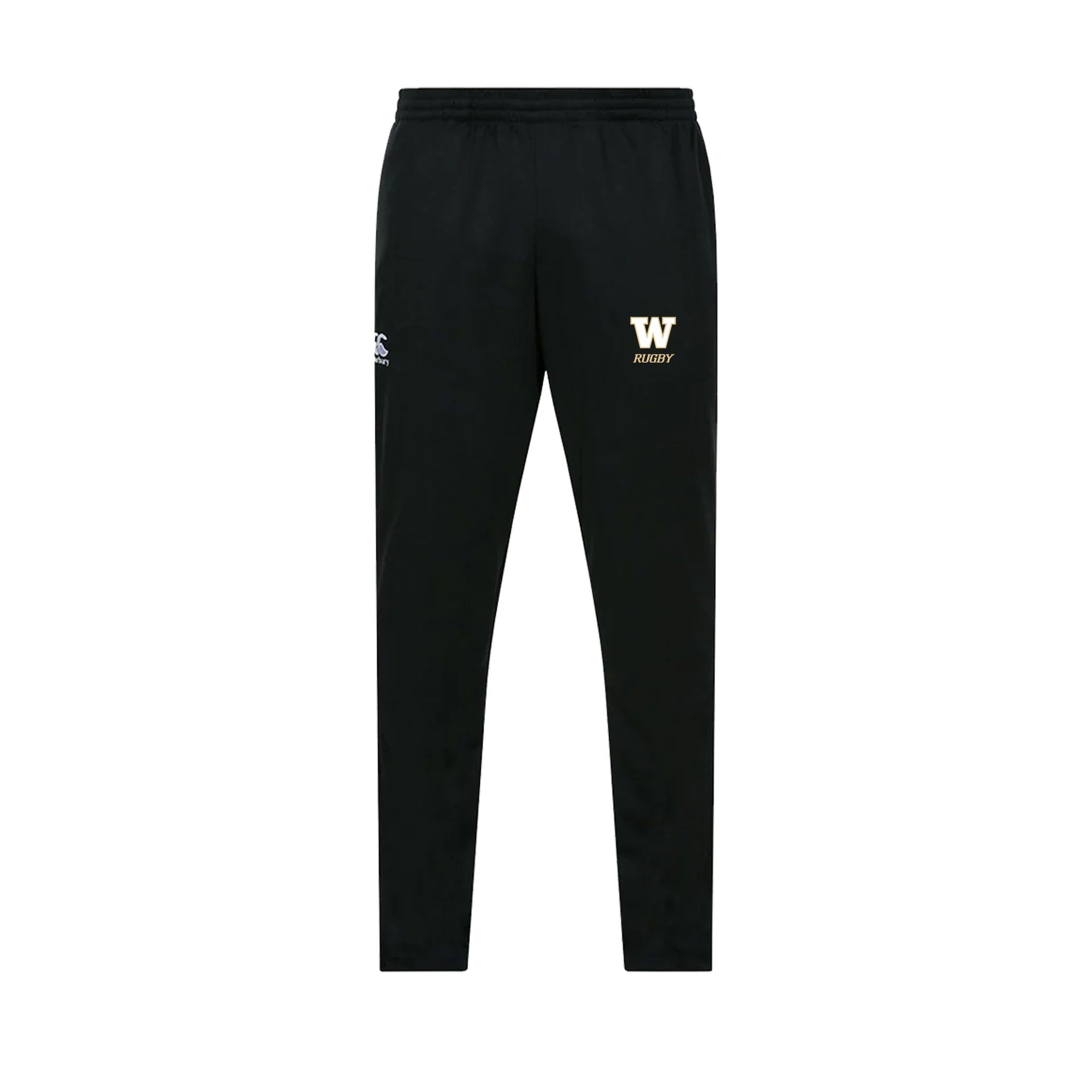 UW Women's Huskies Rugby Club Canterbury Stretch Tapered Pants-Black - The Rugby Shop The Rugby Shop UNISEX / Navy / XS TRS Distribution Canada Track Pants UW Women's Huskies Rugby Club Canterbury Stretch Tapered Pants-Black