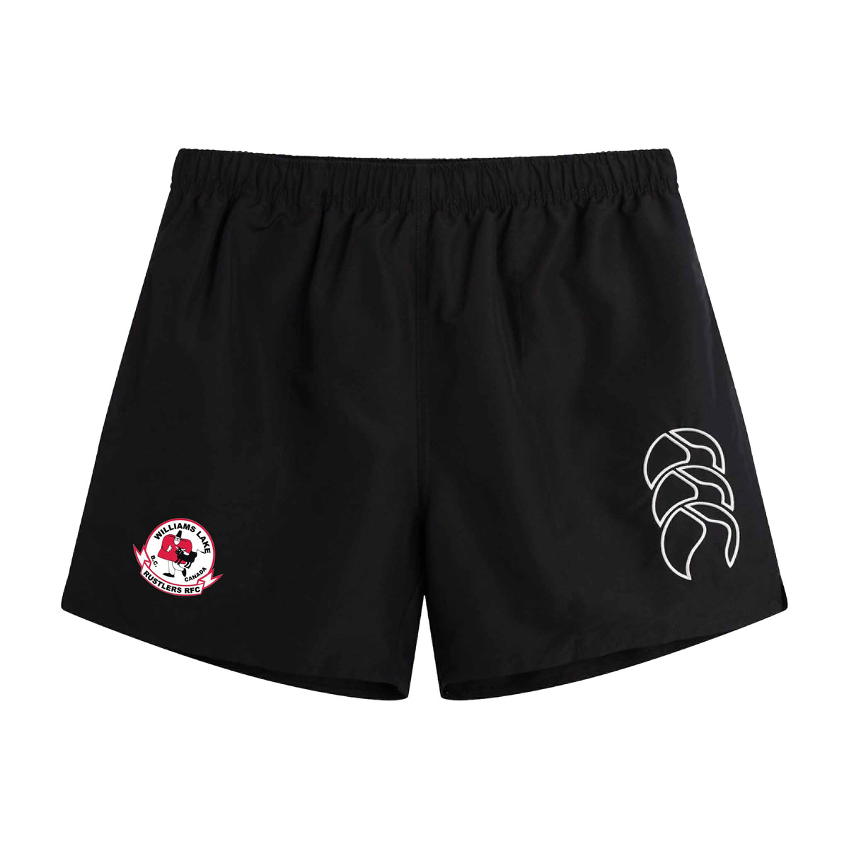 Williams Lake Rustler RFC Canterbury Tacit Shorts Black. 