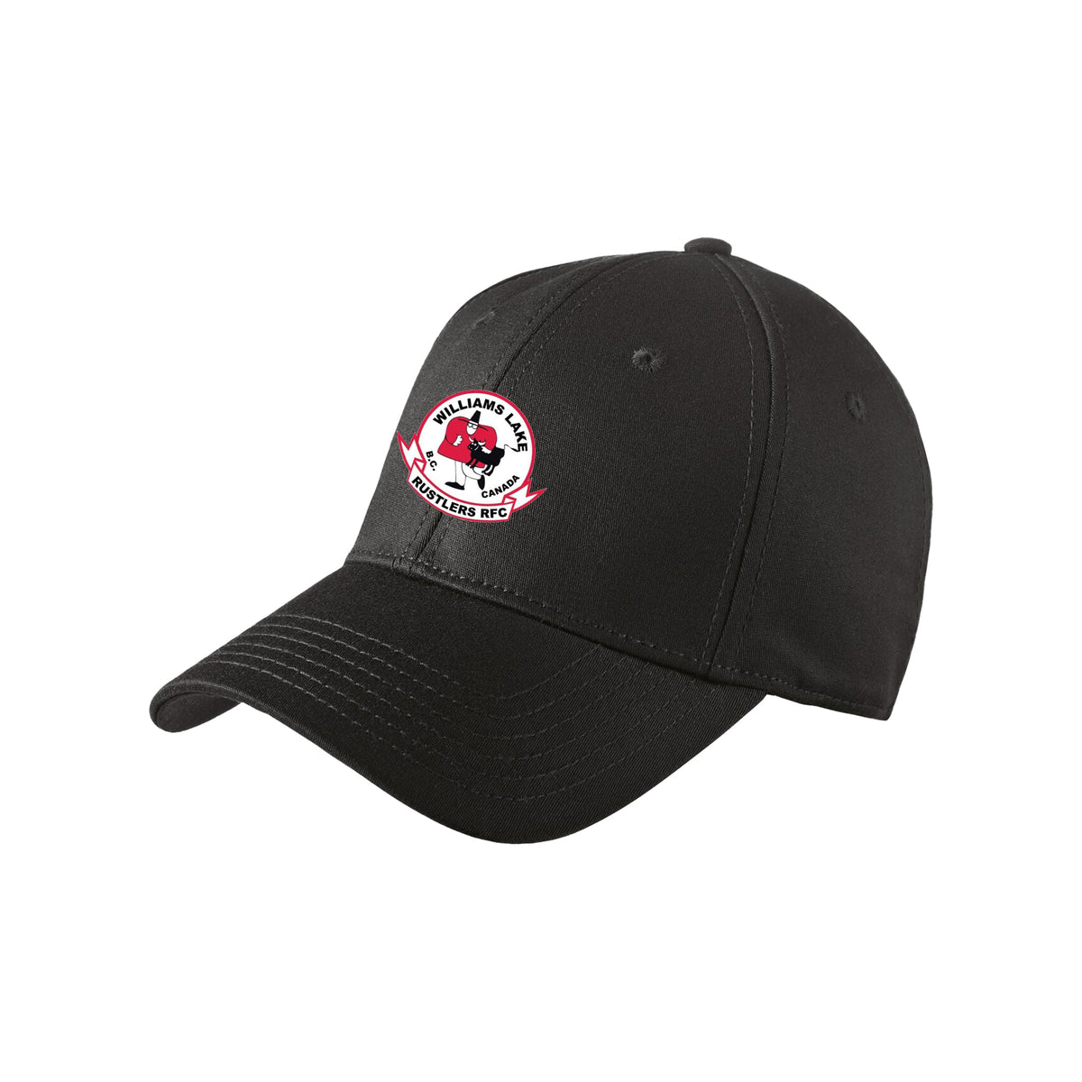 Williams Lake Rustler RFC New Era Stretch Flexfit Cap Black