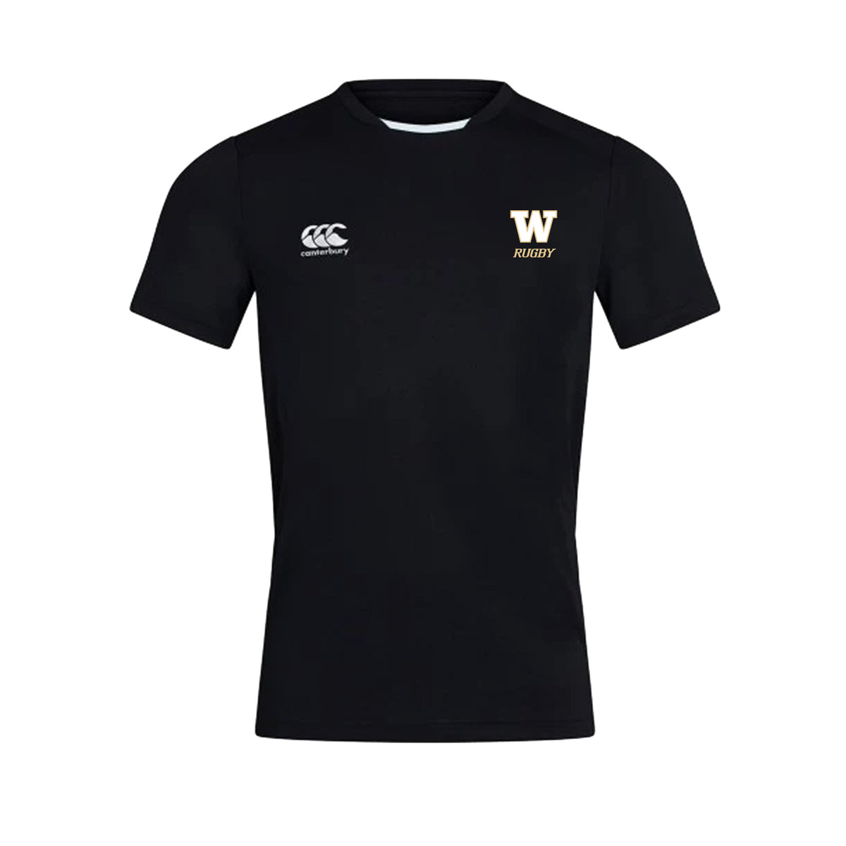 UW Women&#39;s Huskies Rugby Club Canterbury Club Dry T-Shirt - Mens - Black - The Rugby Shop The Rugby Shop Mens / BLACK / XS TRS Distribution Canada T-SHIRT UW Women&#39;s Huskies Rugby Club Canterbury Club Dry T-Shirt - Mens - Black