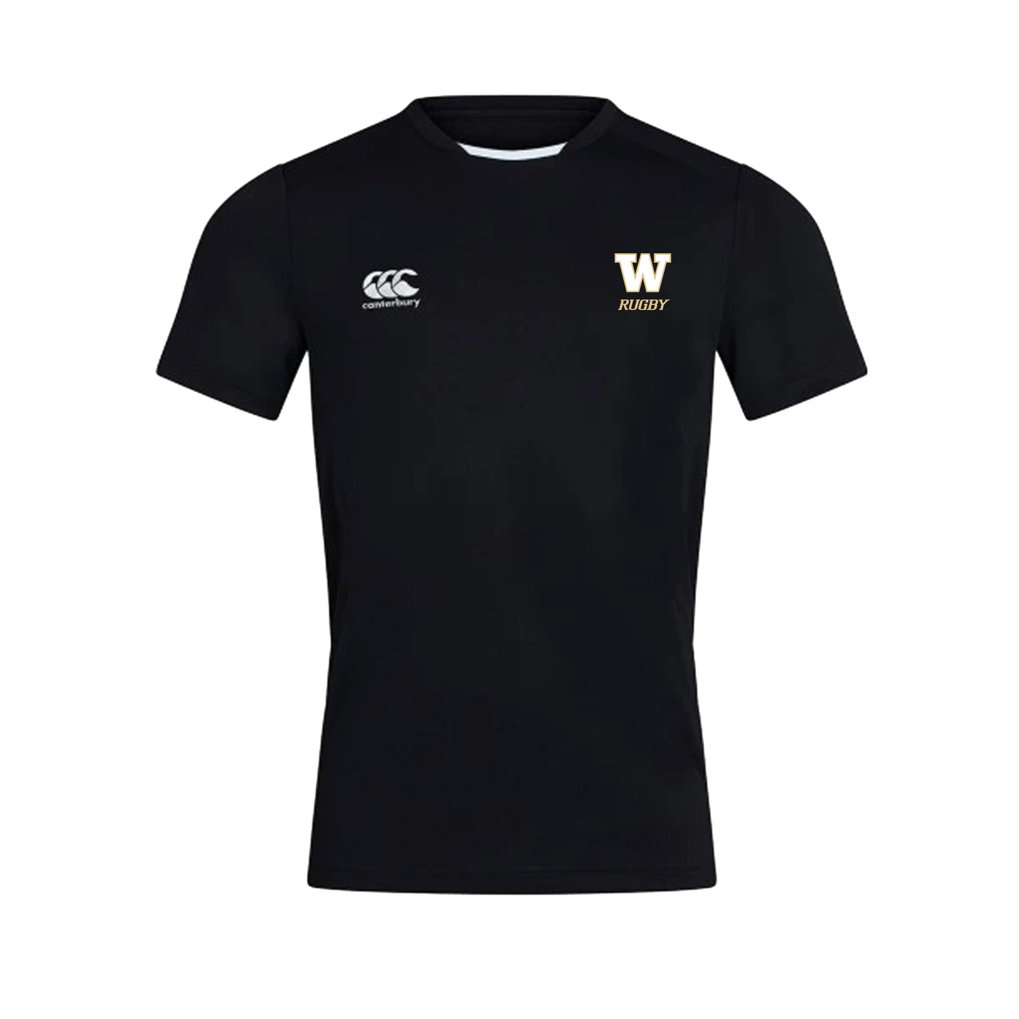 UW Women's Huskies Rugby Club Canterbury Club Dry T-Shirt - Mens - Black - The Rugby Shop The Rugby Shop Mens / BLACK / XS TRS Distribution Canada T-SHIRT UW Women's Huskies Rugby Club Canterbury Club Dry T-Shirt - Mens - Black