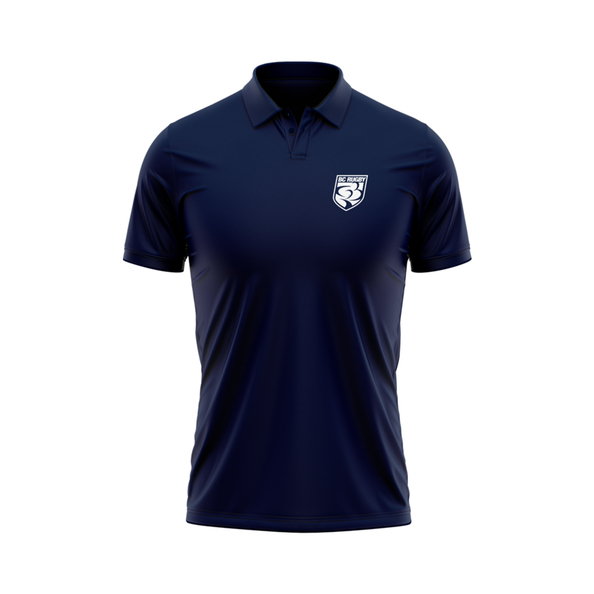 BC Rugby 2022 Polo - www.therugbyshop.com www.therugbyshop.com MEN&#39;S / NAVY W/ SHIELD / S XIX Brands TEES BC Rugby 2022 Polo