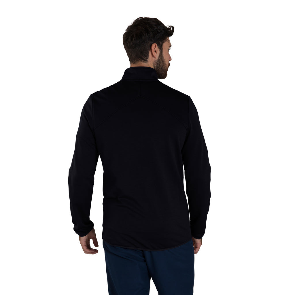 Canterbury Club 1/4 Zip Mid Layer Training Top - Men&#39;s -Black/Navy