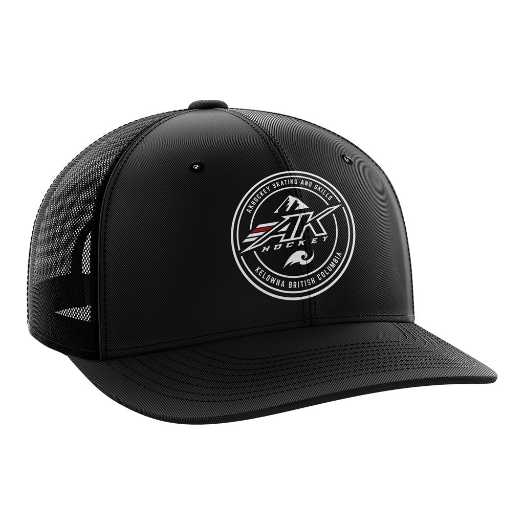 Ak Hockey Kelowna - Trucker Hat - www.therugbyshop.com www.therugbyshop.com Unisex / CUSTOM / O/S XIX Brands HEADWEAR Ak Hockey Kelowna - Trucker Hat