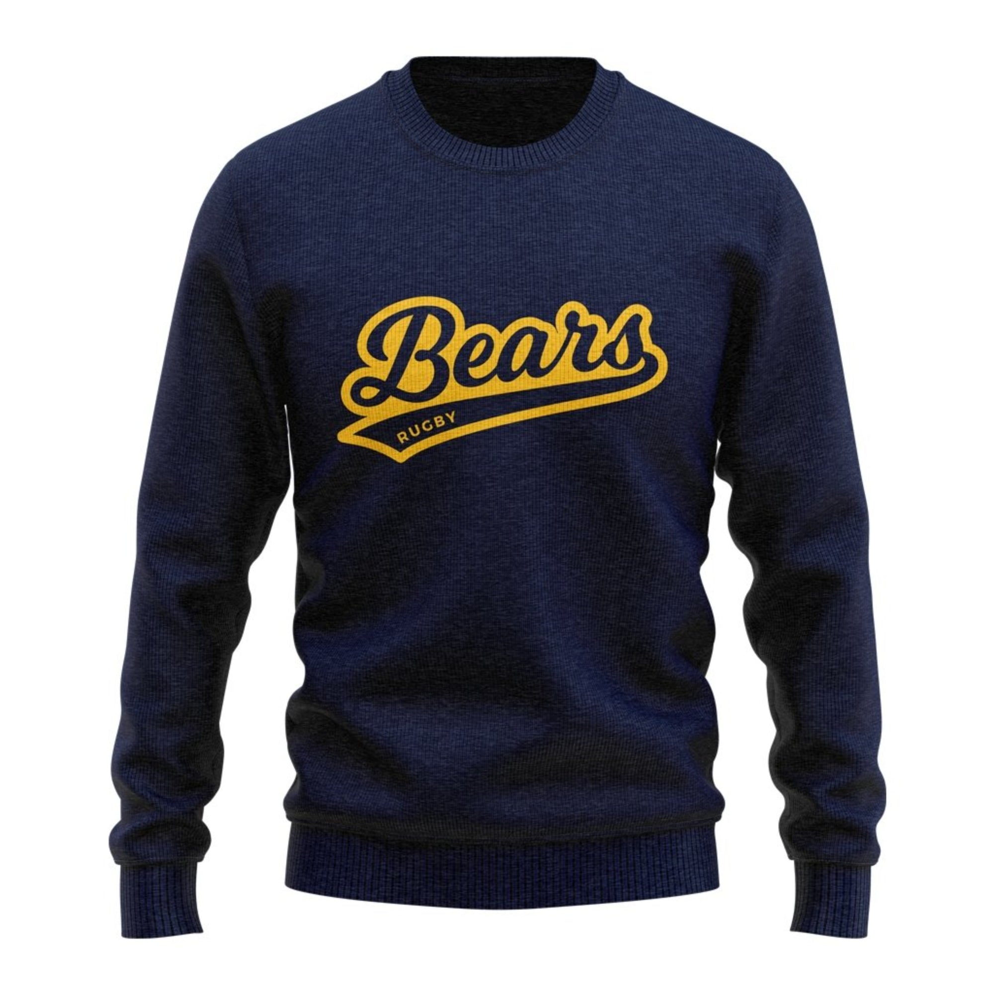 BC Rugby 2021 "Bears" Crew Neck Sweater - Adult Unisex - www.therugbyshop.com www.therugbyshop.com UNISEX / NAVY / S XIX Brands HOODIES BC Rugby 2021 "Bears" Crew Neck Sweater - Adult Unisex