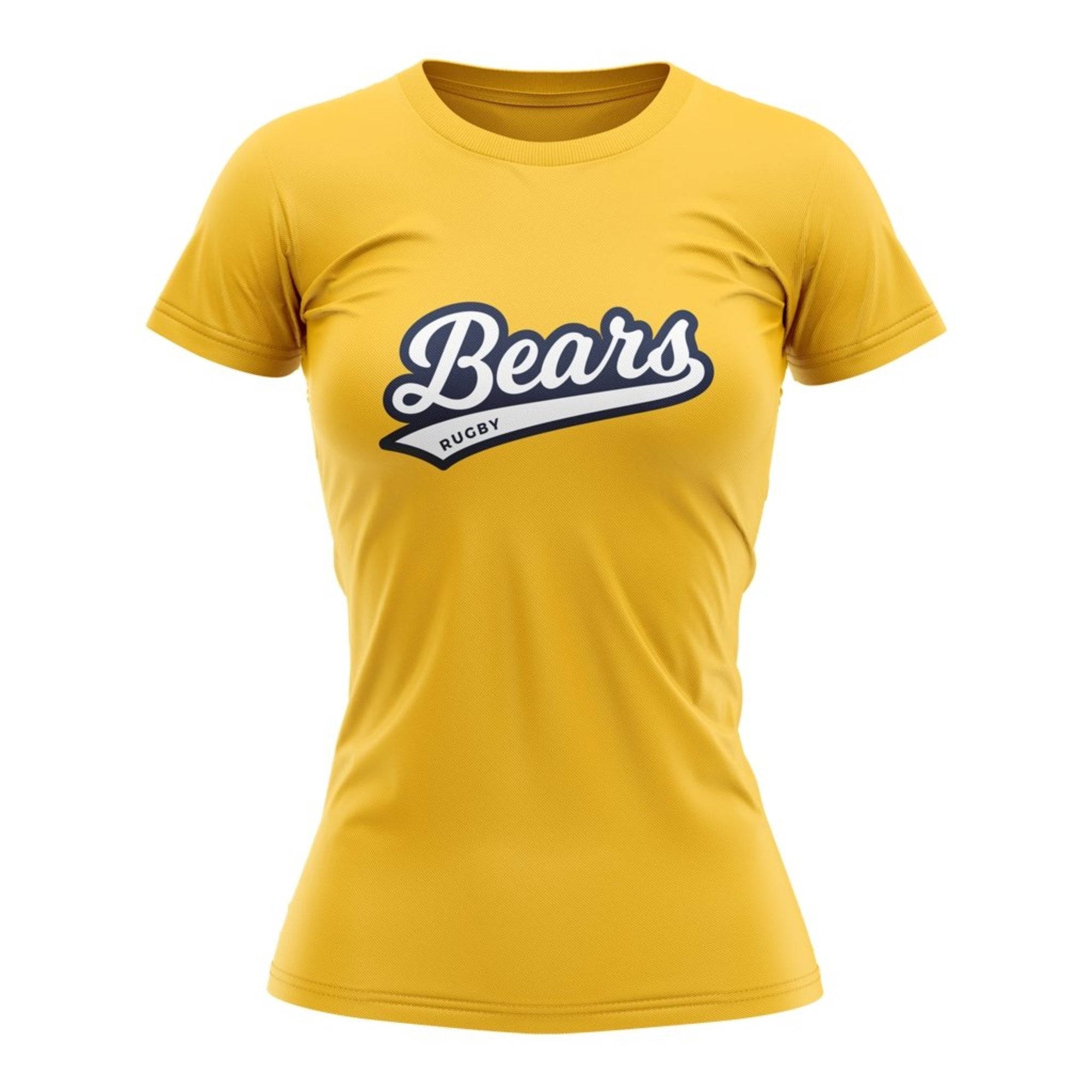 BC Rugby 2021 "Bears" Tee - Women's White/Gold - www.therugbyshop.com www.therugbyshop.com WOMENS / WHITE / XS XIX Brands TEES BC Rugby 2021 "Bears" Tee - Women's White/Gold