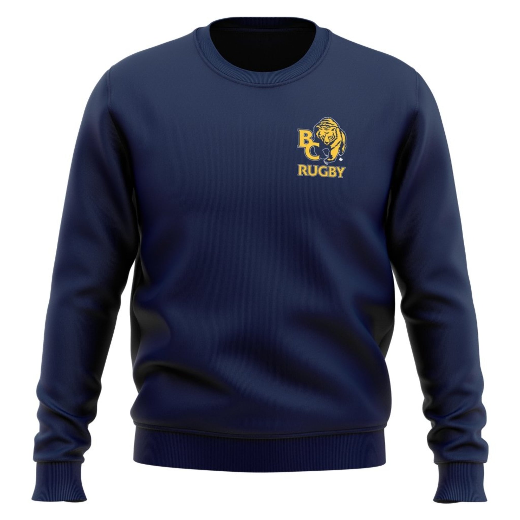 BC Rugby 2021 "Small Logo Team" Crew Neck Sweater - Adult Unisex - www.therugbyshop.com www.therugbyshop.com ADULT UNISEX / NAVY / S XIX Brands HOODIES BC Rugby 2021 "Small Logo Team" Crew Neck Sweater - Adult Unisex