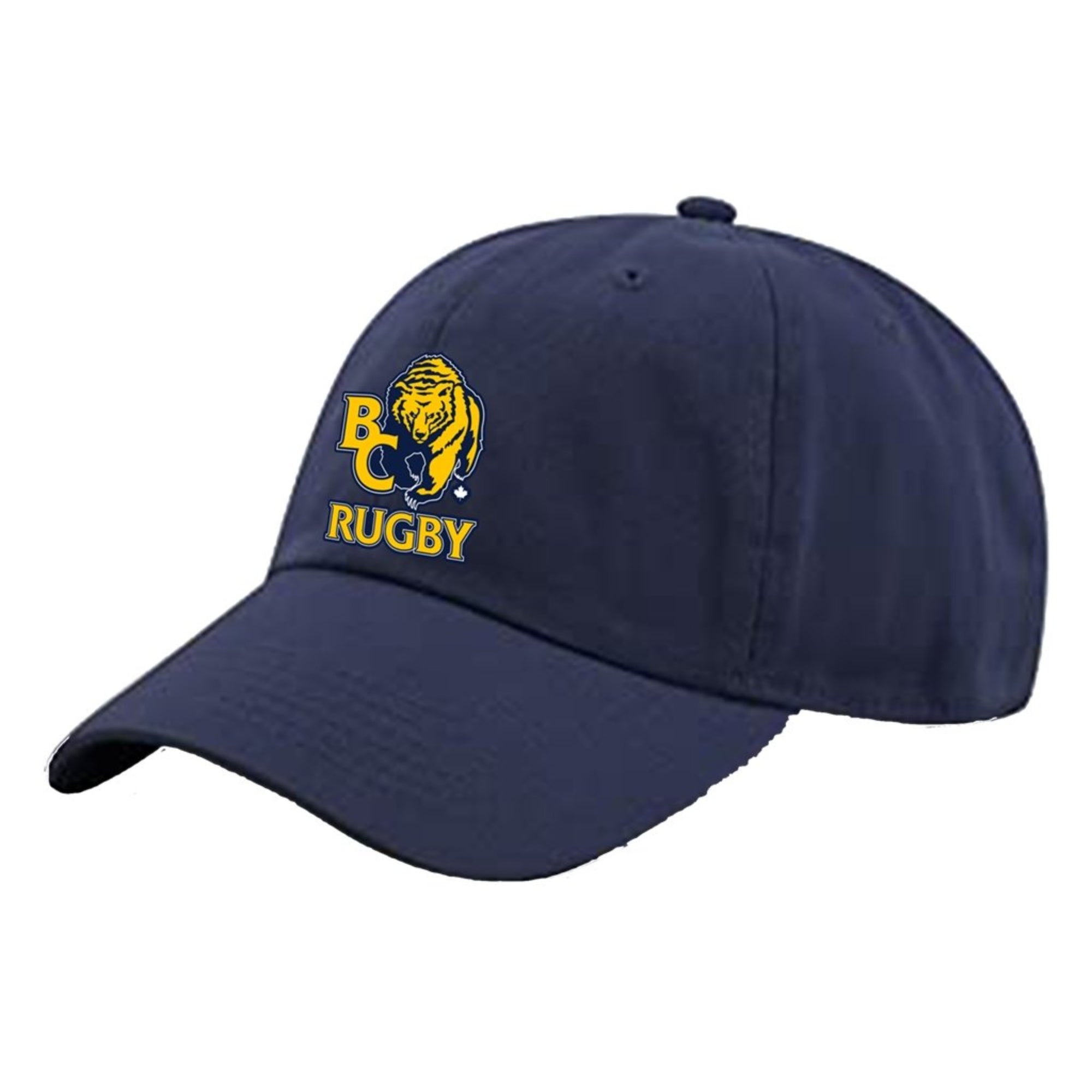 BC Rugby Staff 2022 Dad Cap - www.therugbyshop.com www.therugbyshop.com ADULT UNISEX / NAVY W/ BEAR / O/S XIX Brands HEADWEAR BC Rugby Staff 2022 Dad Cap