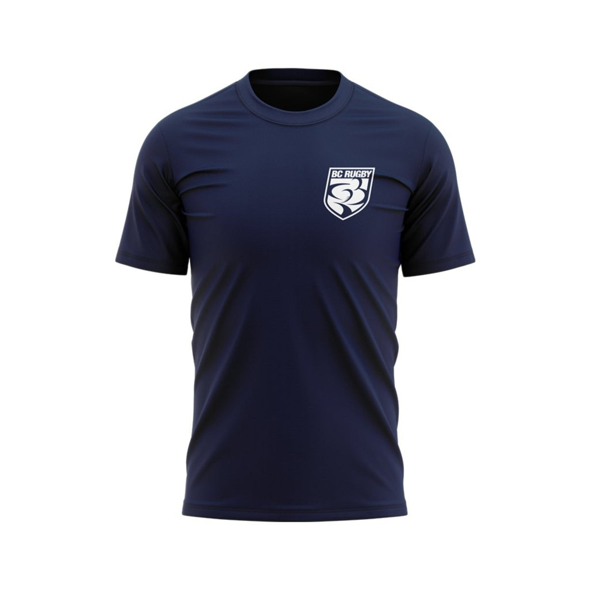 BC Rugby 2022 Shield Tee - www.therugbyshop.com www.therugbyshop.com MEN&#39;S / NAVY / S XIX Brands TEES BC Rugby 2022 Shield Tee