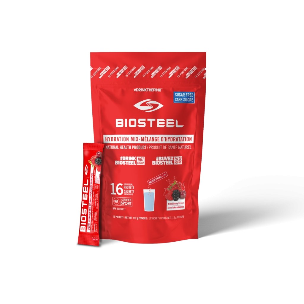 Hydration Mix - 112G, 16Ct - www.therugbyshop.com www.therugbyshop.com MIXED BERRY BIOSTEEL NUTRITION Hydration Mix - 112G, 16Ct