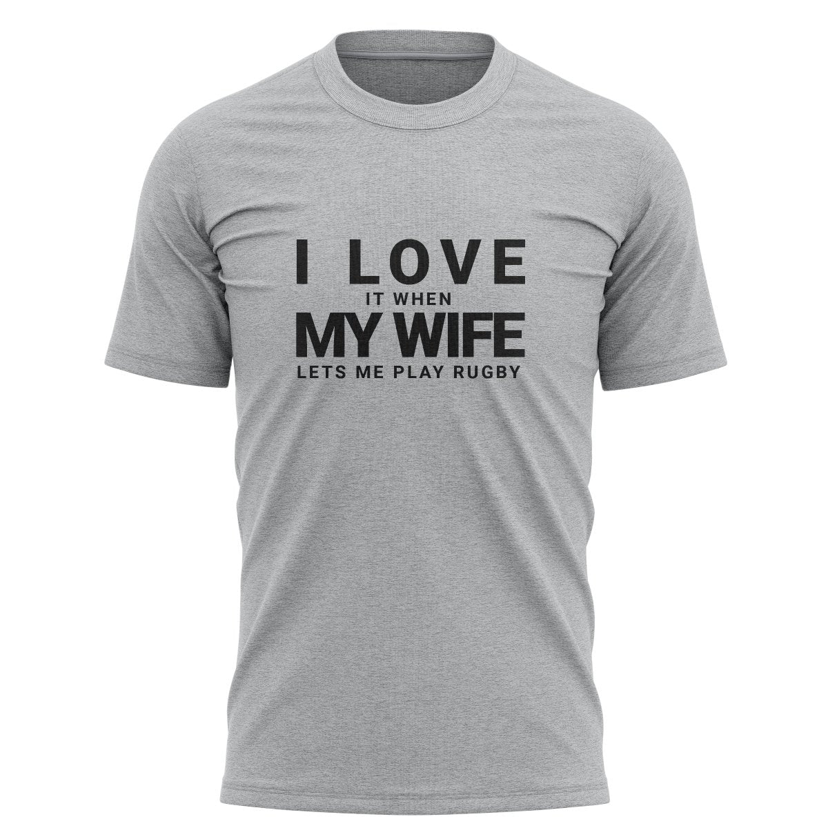 I Love My Wife Graphic Tee - www.therugbyshop.com www.therugbyshop.com MEN&#39;S / HEATHER GREY / S SANMAR TEES I Love My Wife Graphic Tee