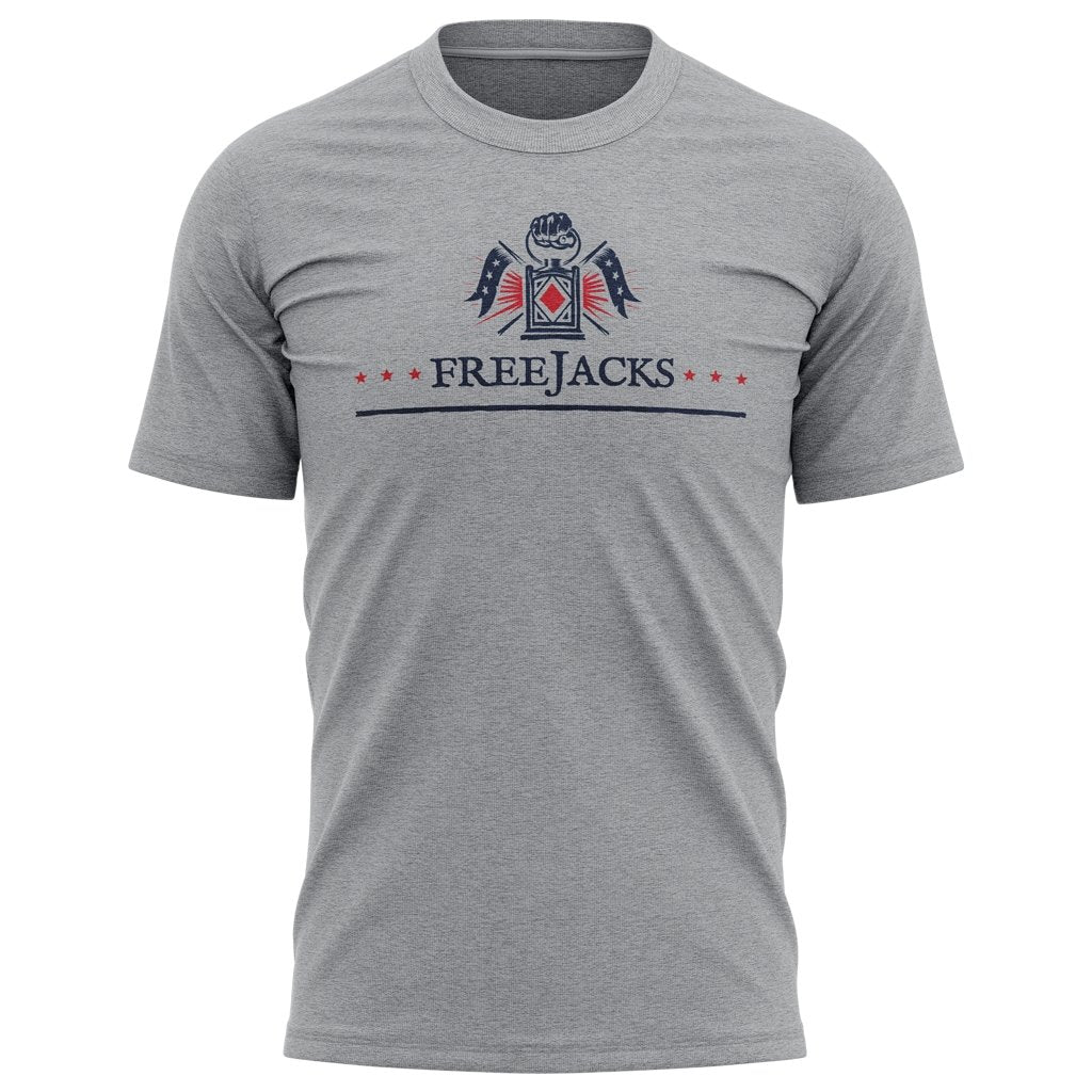 New England Free Jacks 2021 Graphic Tee - Men&#39;s Heather Grey - www.therugbyshop.com www.therugbyshop.com XIX Brands TEES New England Free Jacks 2021 Graphic Tee - Men&#39;s Heather Grey