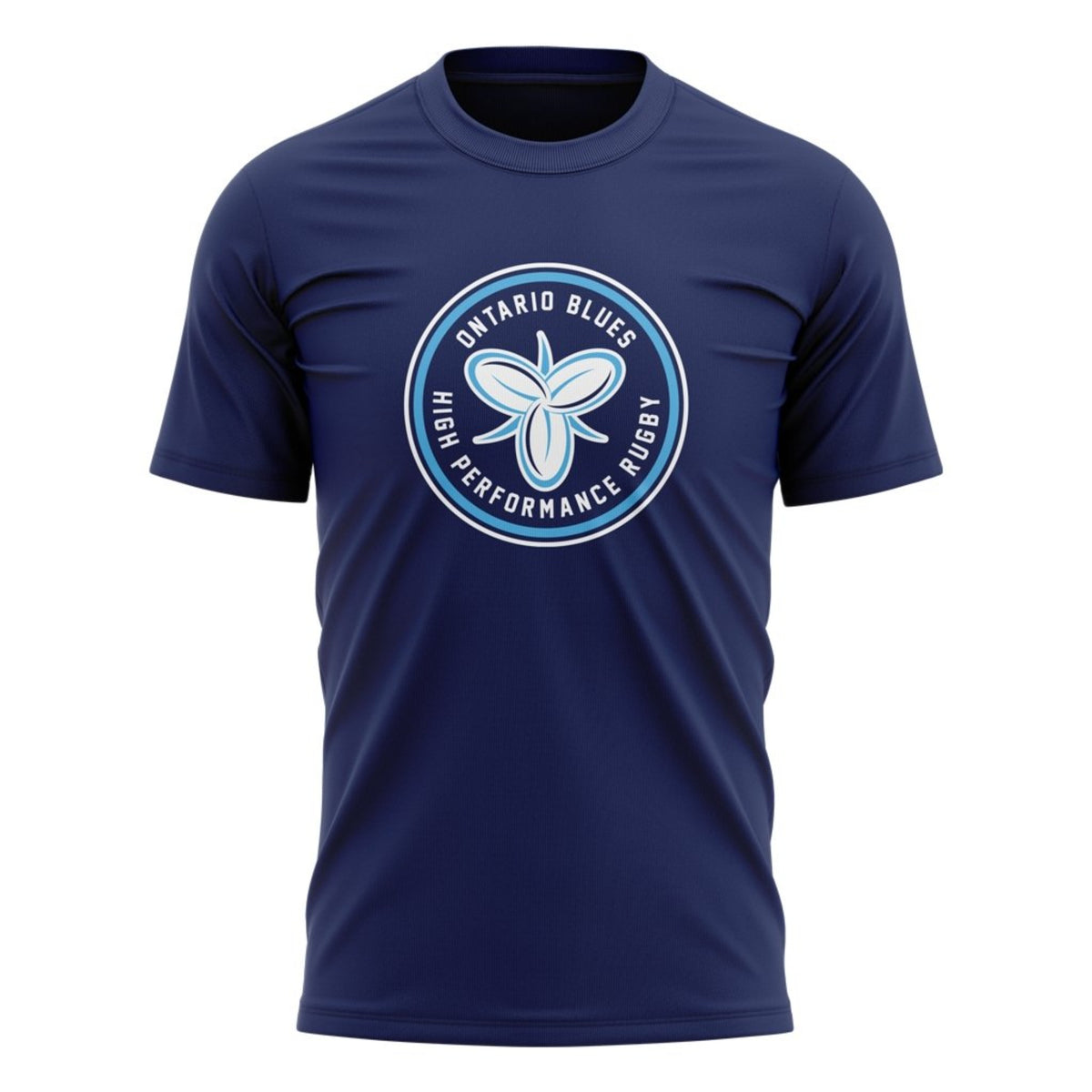 Ontario Blues &quot;High Performance&quot; Tee - Men&#39;s Sizing XS-4XL - Navy
