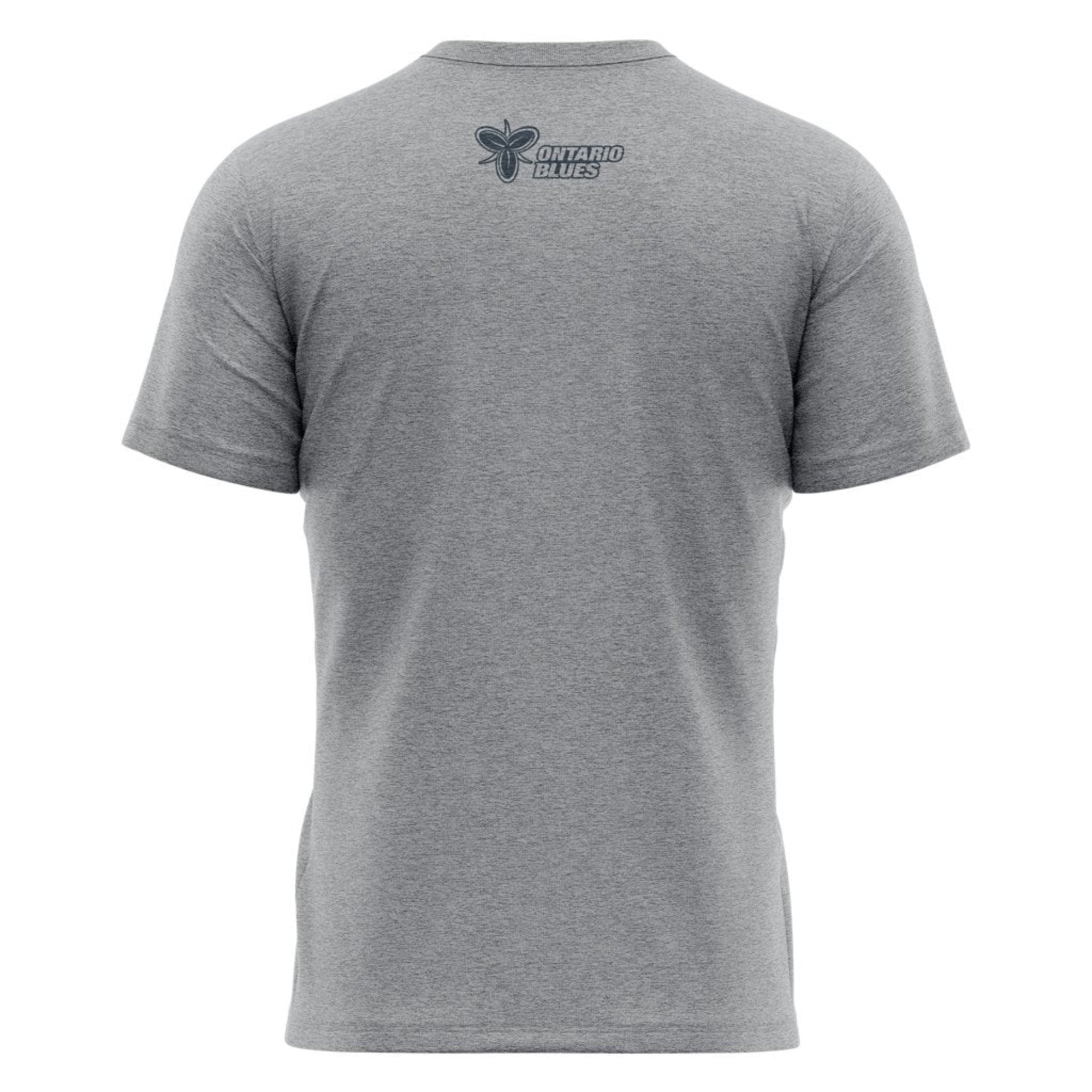 Ontario Blues "Rugby" Tee - Men's Sizing XS-4XL - Athletic Grey