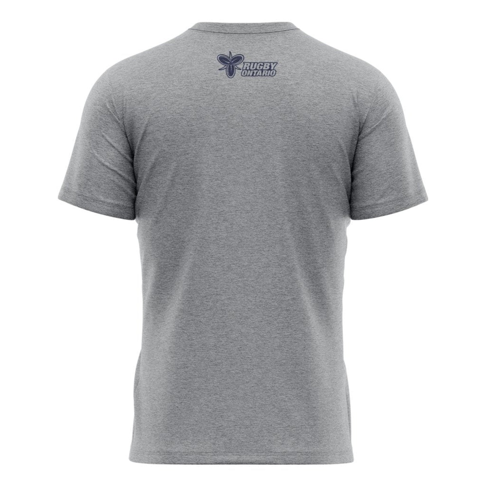 Rugby Ontario "Distress" Tee - Men's Sizing XS-4XL  - Athletic Grey