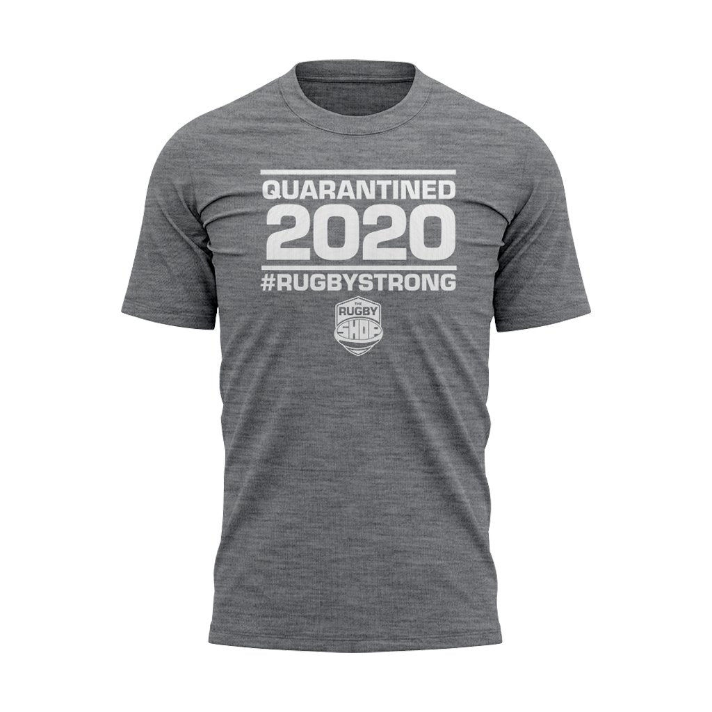RUGBYSTRONG Quarantined 2020 Tee - Men&#39;s - www.therugbyshop.com www.therugbyshop.com MEN&#39;S / GREY / S SANMAR TEES RUGBYSTRONG Quarantined 2020 Tee - Men&#39;s